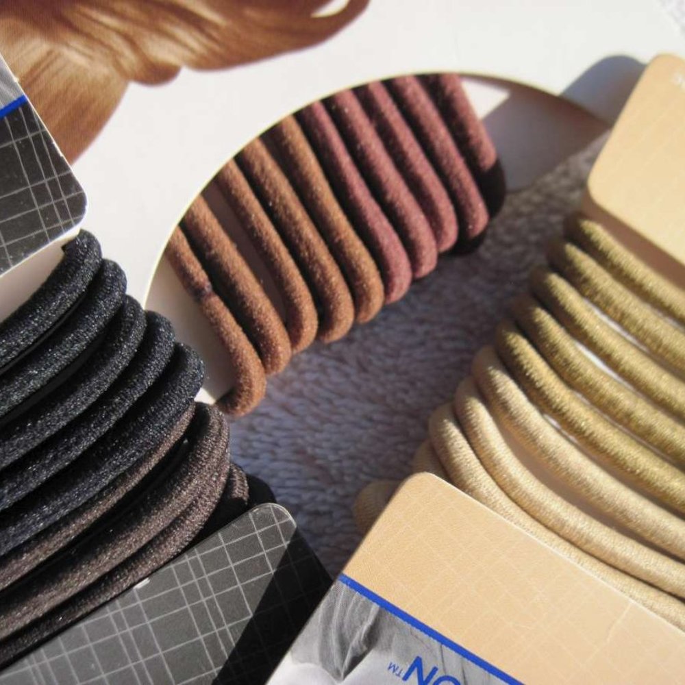 10 Goody Gentle Elastic Ponytailer Hair Bands No Metal Ouchless Color Collection